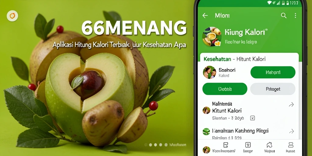 Antarmuka user-friendly aplikasi Hitung Kalori 66MENANG.