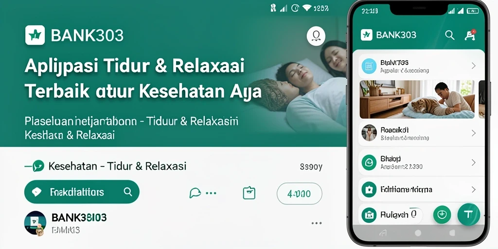 Antarmuka BANK303 dengan tampilan yang menenangkan dan intuitif.