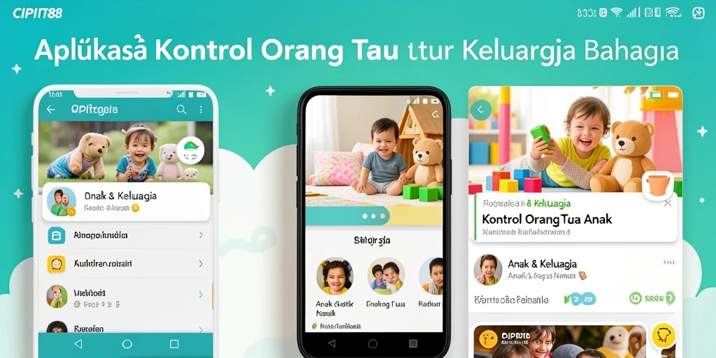 Tampilan antarmuka aplikasi CIPIT88 untuk kontrol orang tua.
