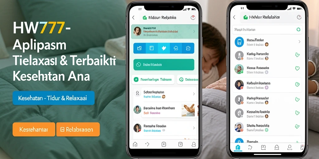 Antarmuka HW777 yang sederhana dan menenangkan untuk Tidur & Relaksasi.