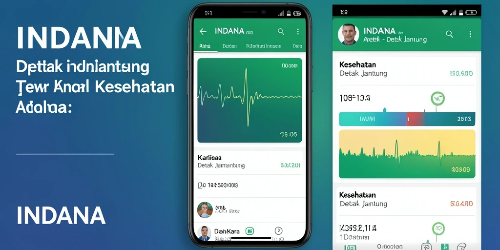 Tampilan antarmuka INDAAA yang intuitif untuk detak jantung.