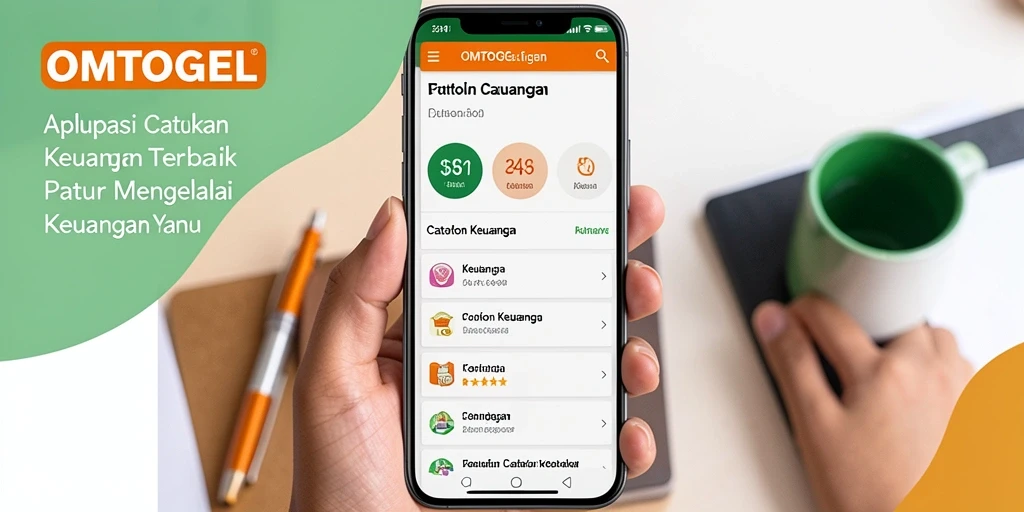 Tampilan antarmuka pengguna OMTOGEL untuk catatan keuangan yang mudah diakses.
