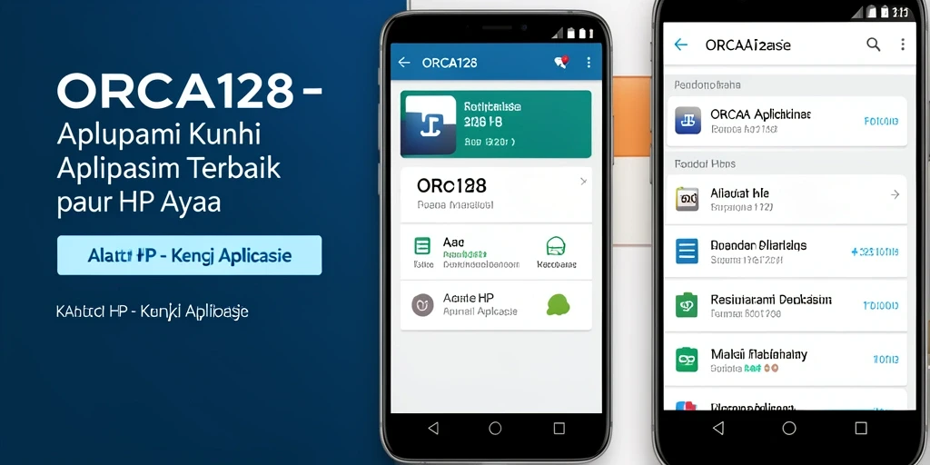 Tampilan antarmuka aplikasi Kunci Aplikasi ORCA128 yang menarik dan fungsional.