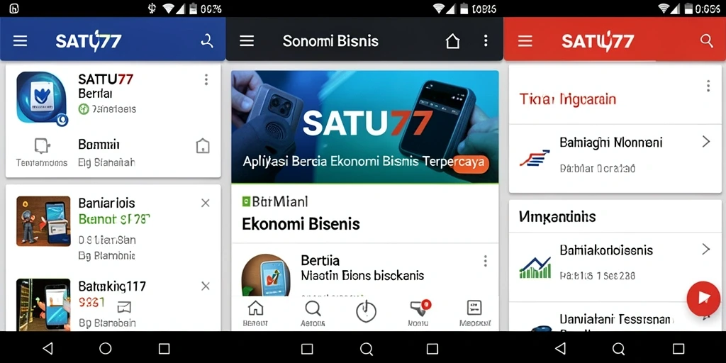 Screenshot SATU77 menunjukkan tampilan antarmuka berita ekonomi yang informatif.